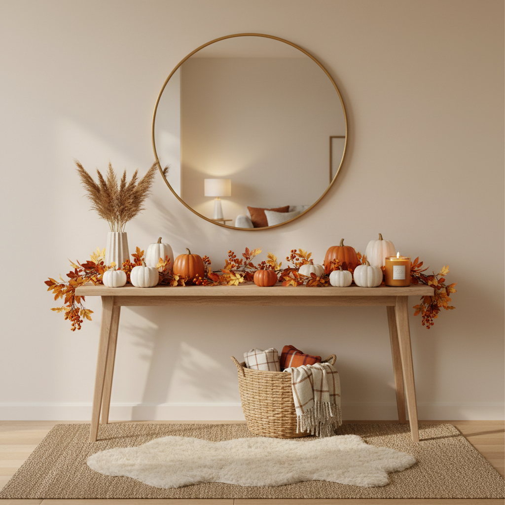 Minimalist Fall Entryway