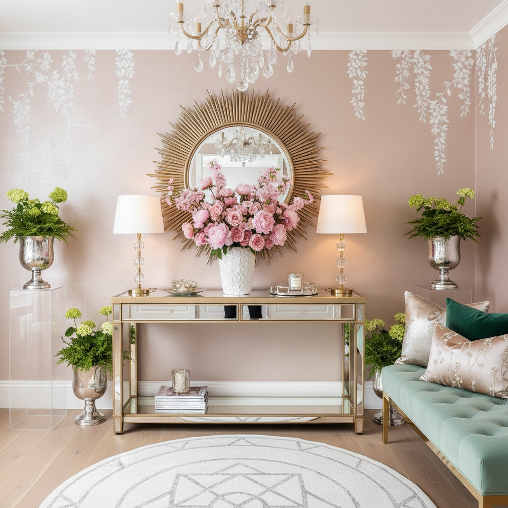 Glam Spring Entryway