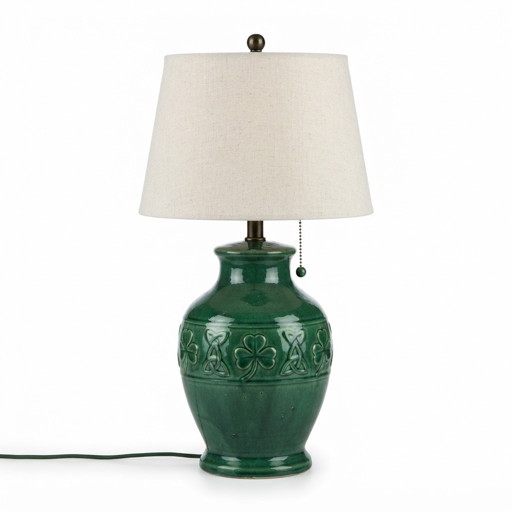 Green Ceramic Table Lamp