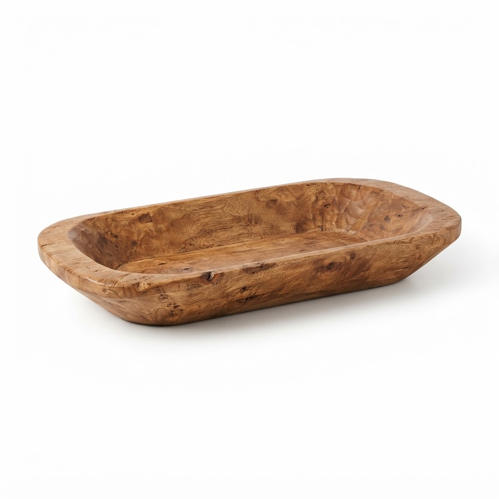 Wood Dough Bowl