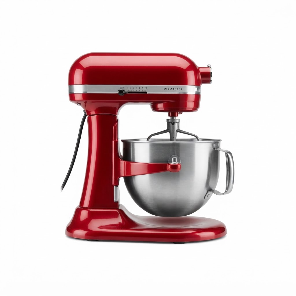 Red Metal Stand Mixer