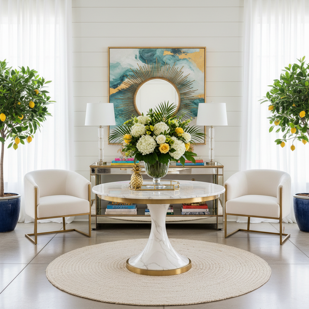 Glam Summer Entryway