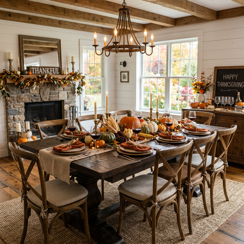 Farmhouse Thanksgiving Dining Room