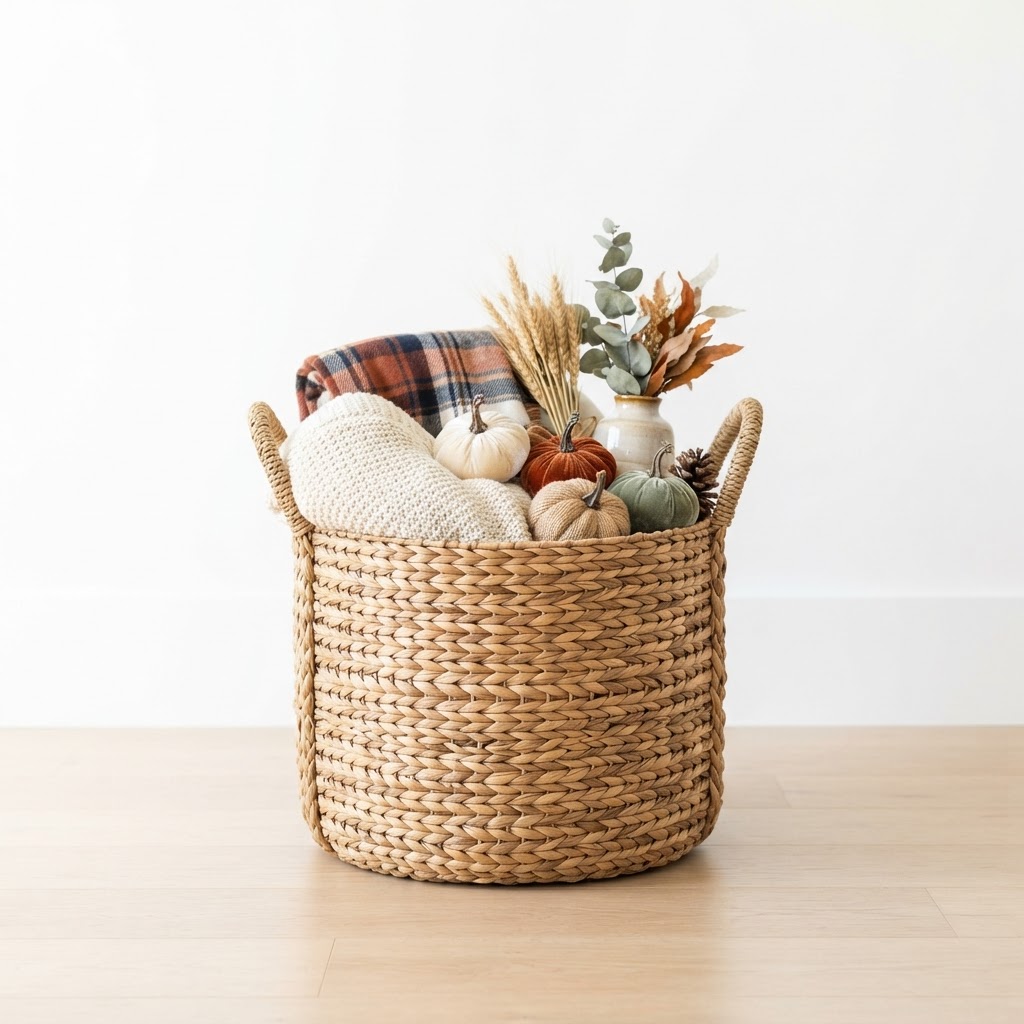 Woven Seagrass Storage Basket