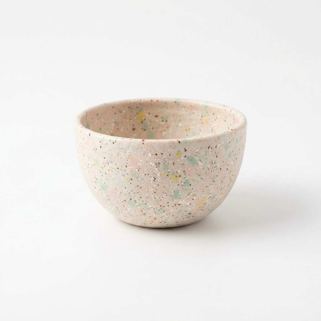 Ceramic Pastel Speckled Egg Bowl