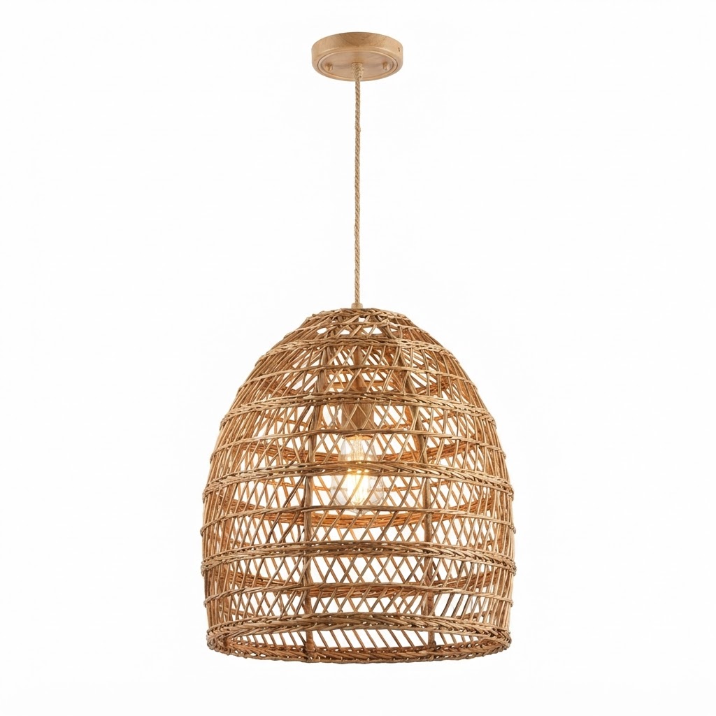 Natural Rattan Pendant Light