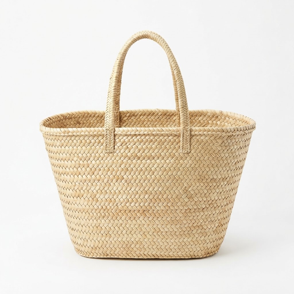 Handwoven Straw Tote Bag