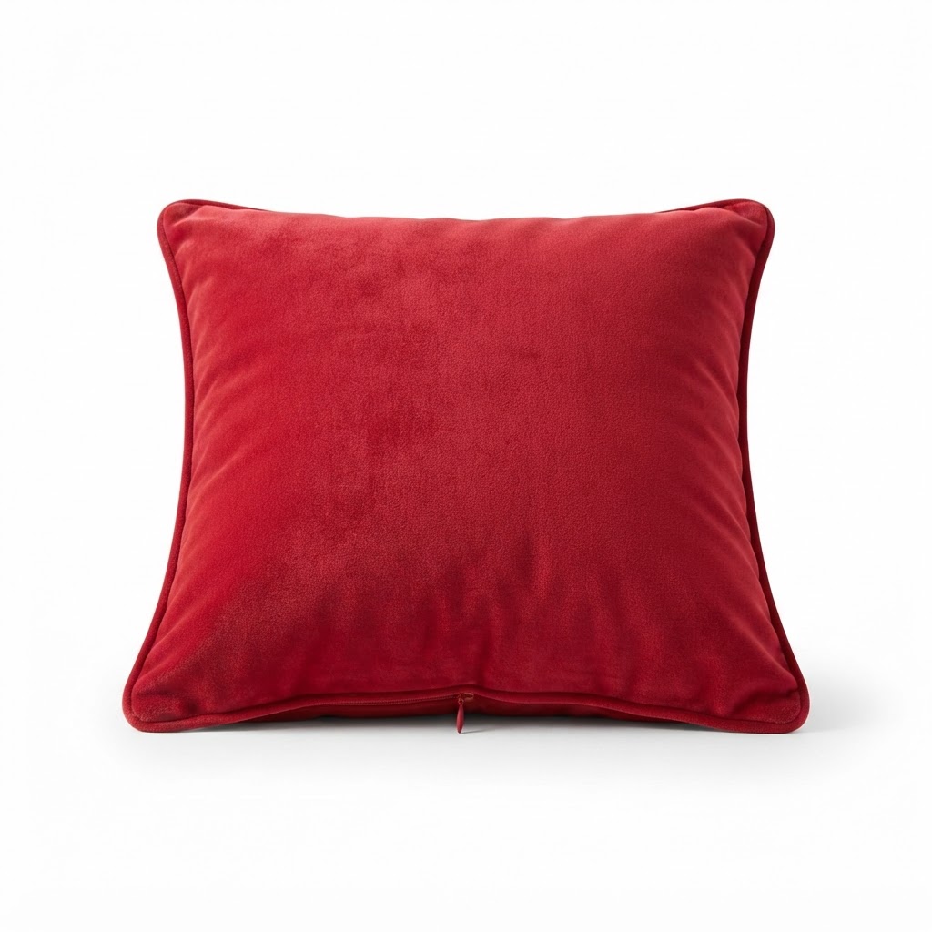 Red Velvet Accent Pillow