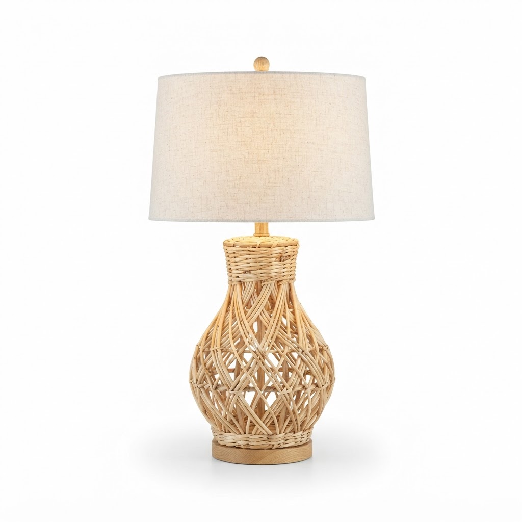 Rattan Table Lamp