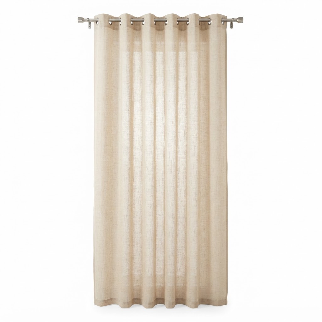 Sheer Linen Curtain Panels