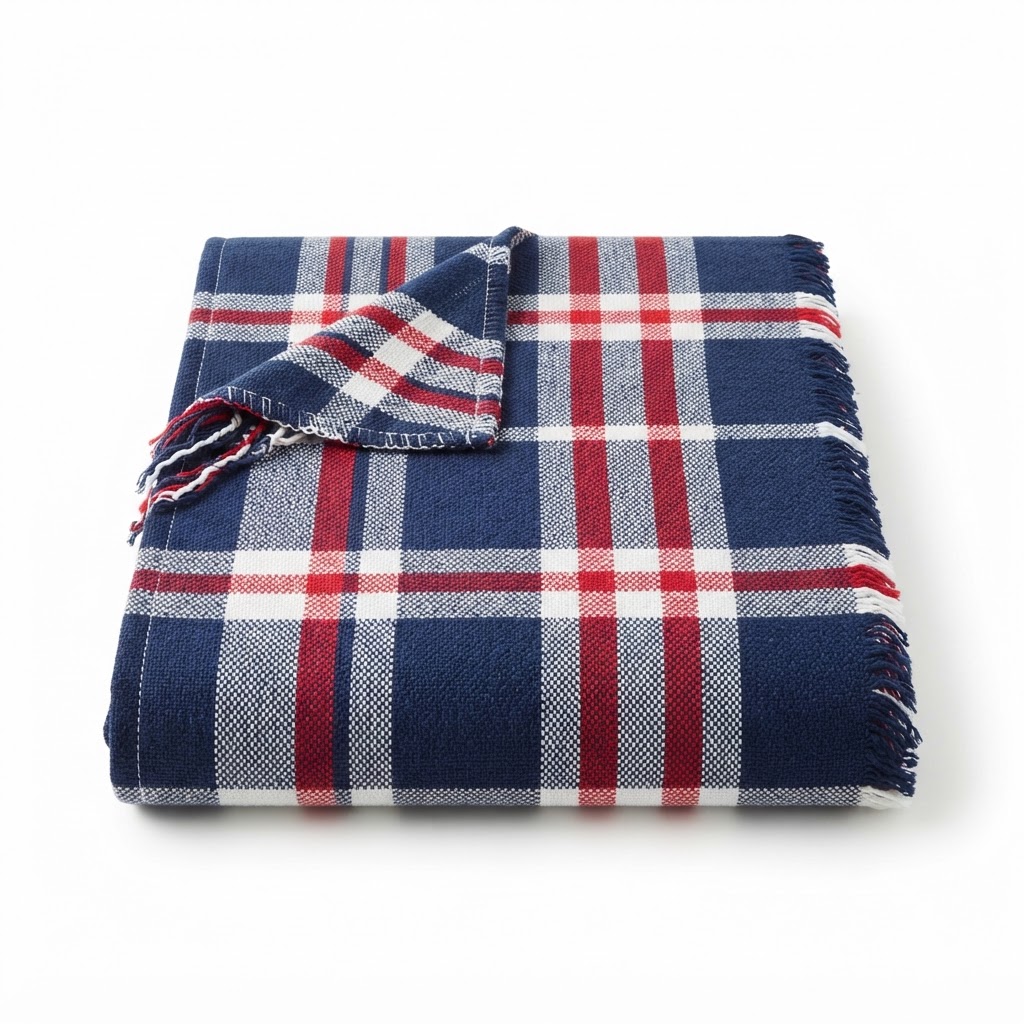 Red White and Blue Throw Blanket