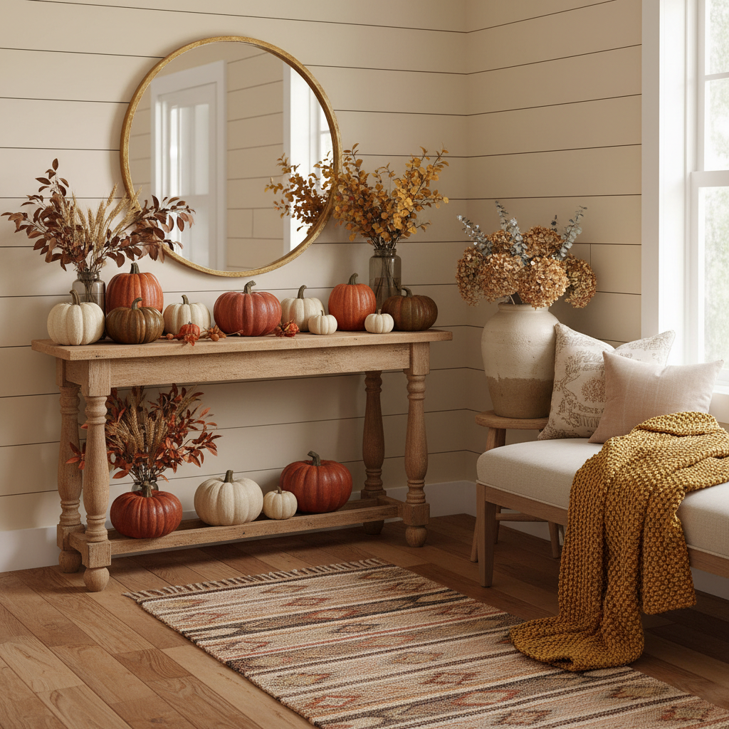 Country Thanksgiving Entryway