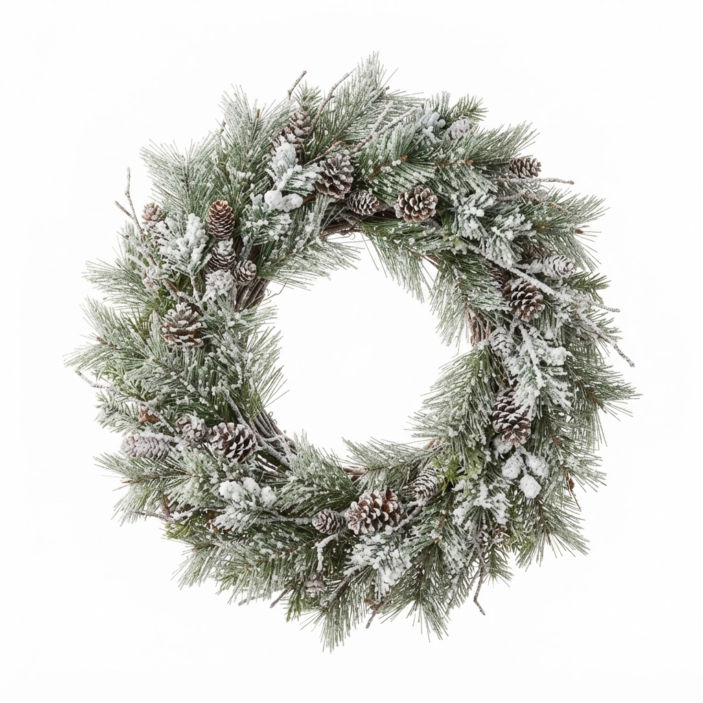 Frosted Pine Wreath