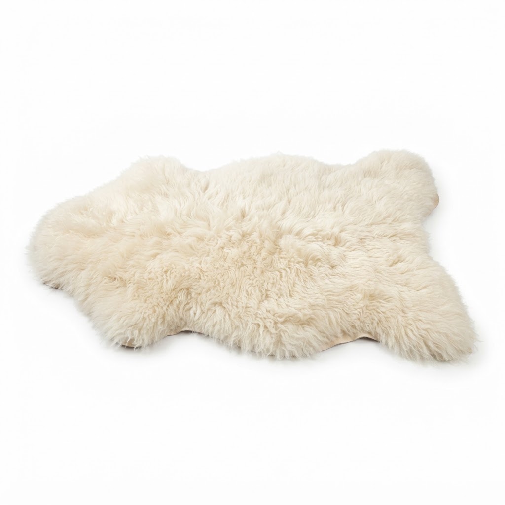 Wooly Sheepskin White Accent Rug