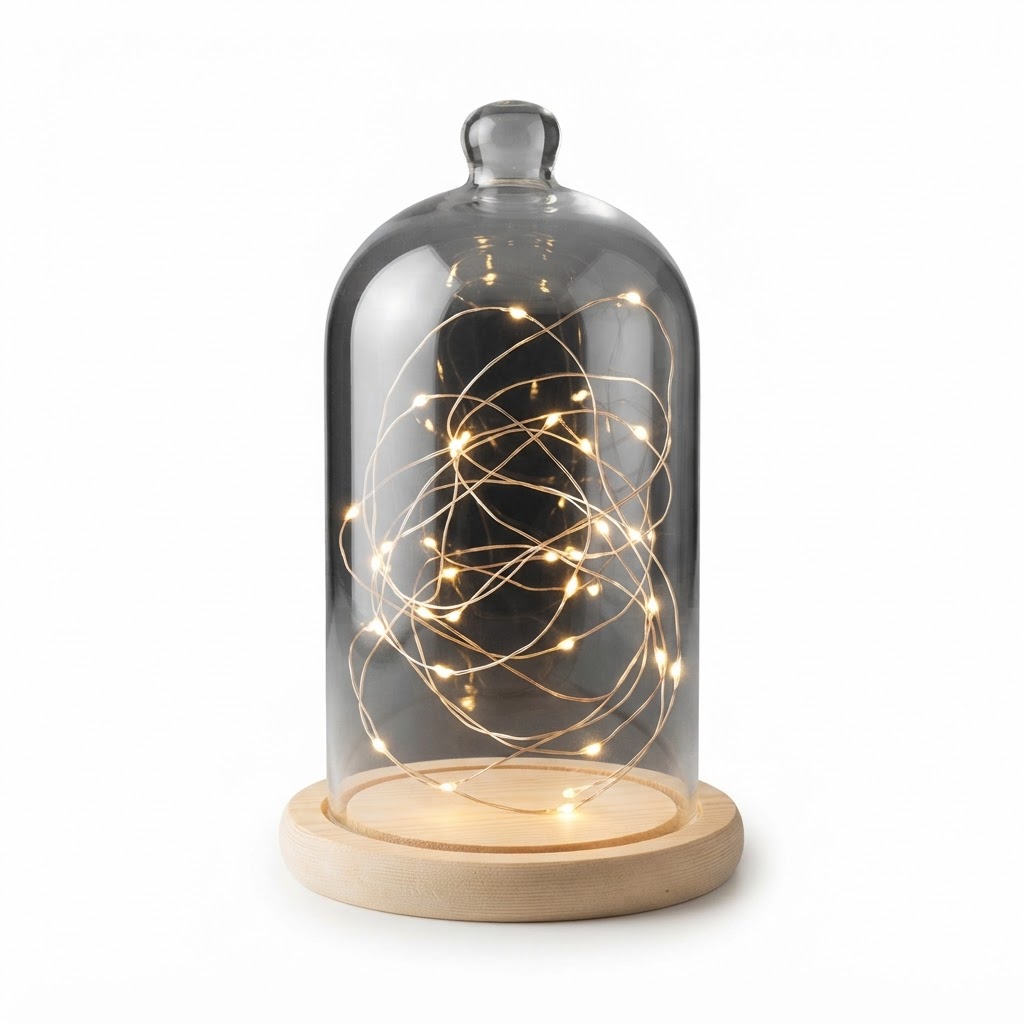Glass Cloche Fairy Light Set