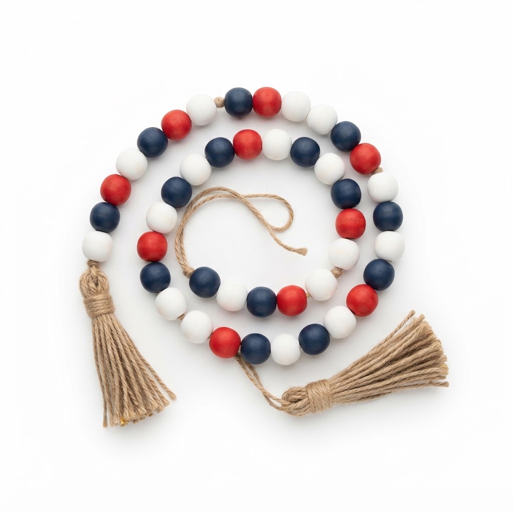 Patriotic Beaded Garland
