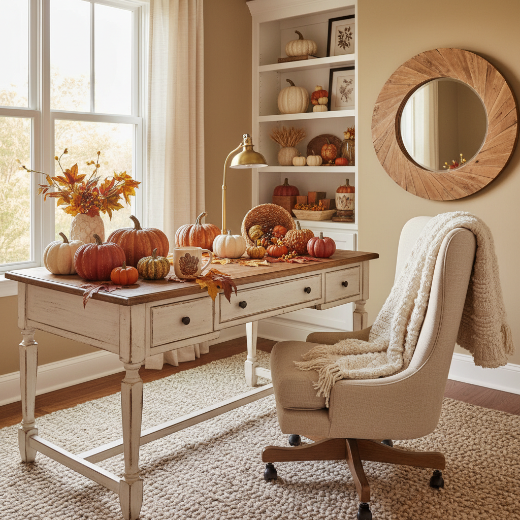 Farmhouse Thanksgiving Home Office