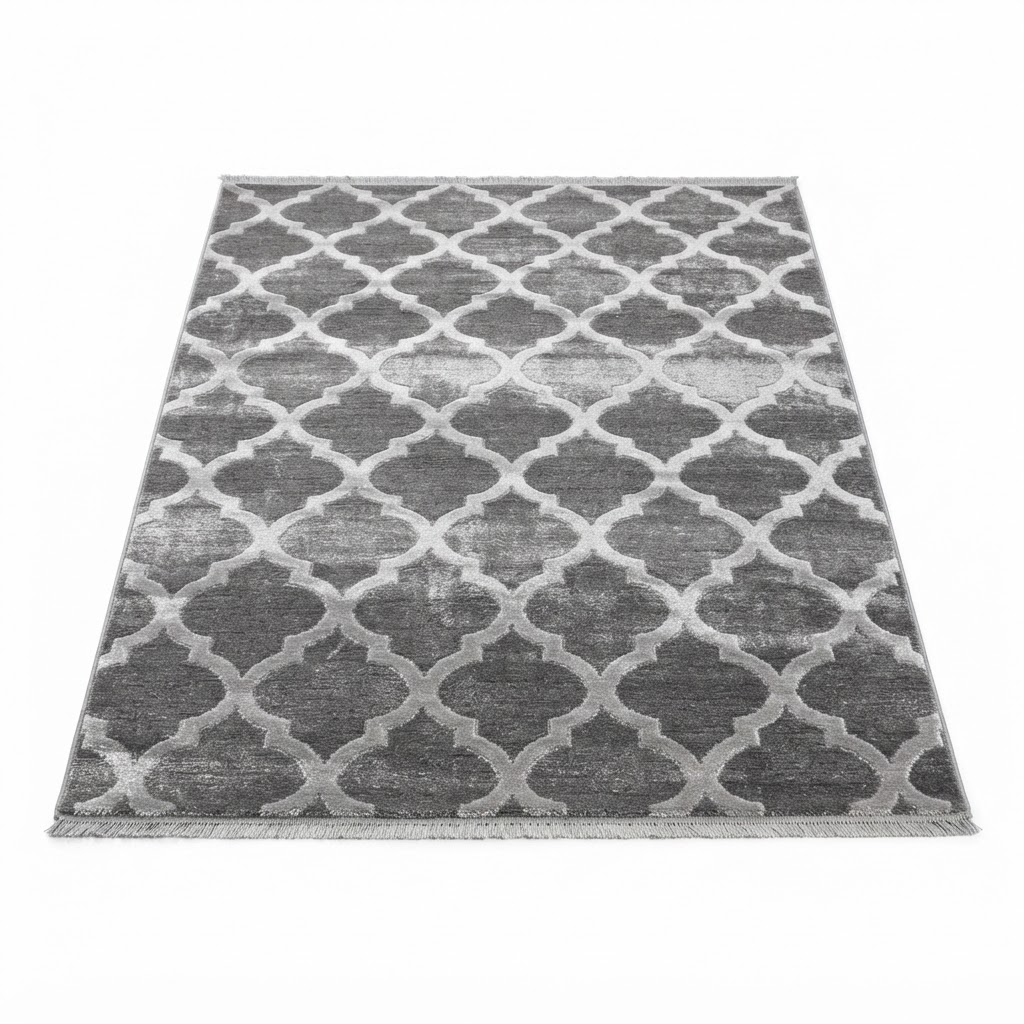Patterned Grey Area Rug
