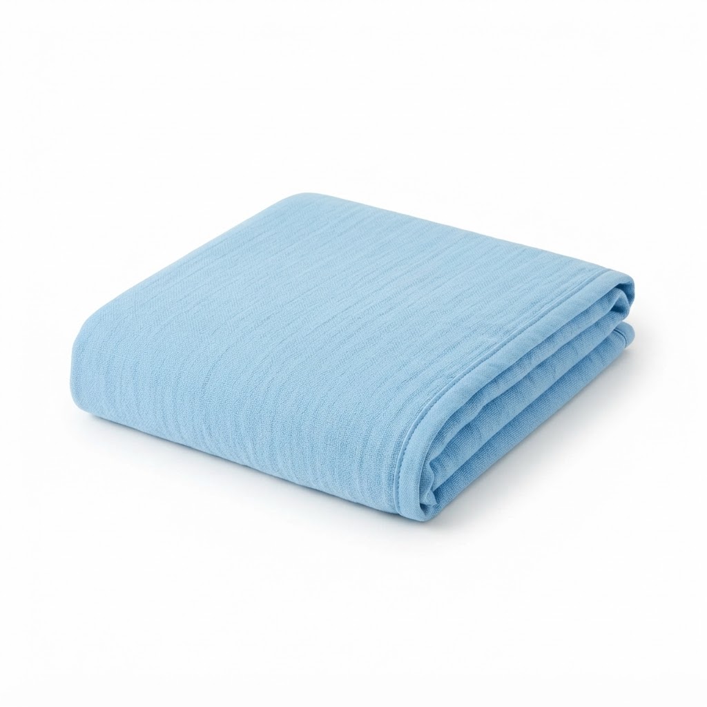 Soft Blue Throw Blanket