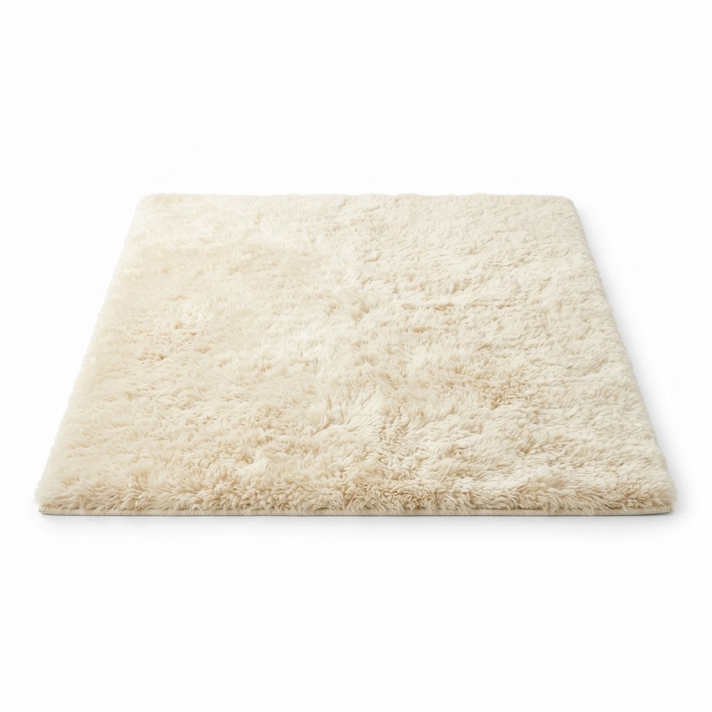 Plush Cream Area Rug