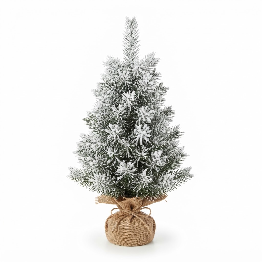 Festive Frosted Miniature Christmas Tree