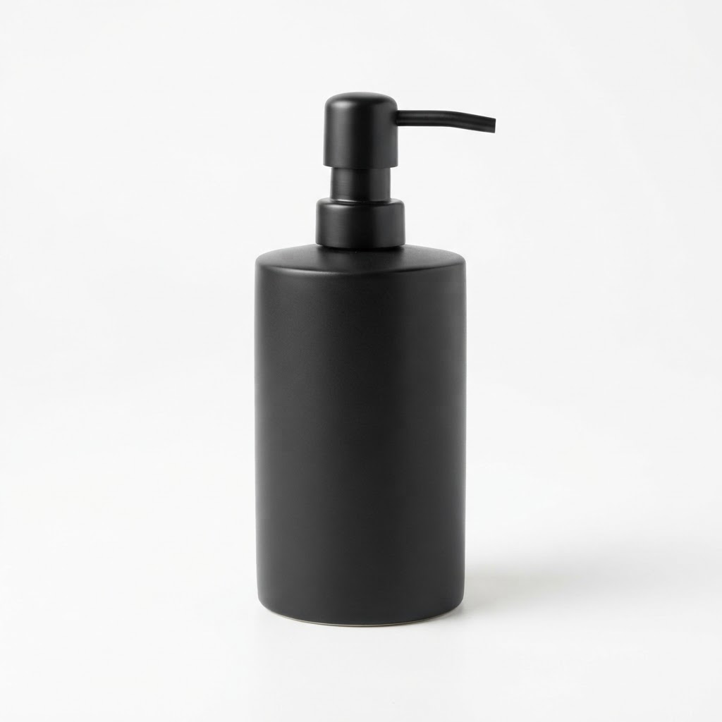 Matte Black Soap Dispenser