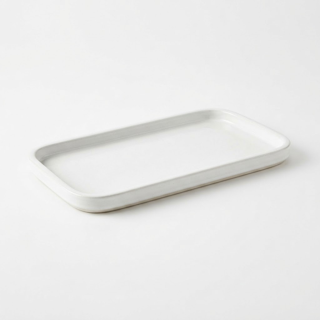 Ceramic White Tray