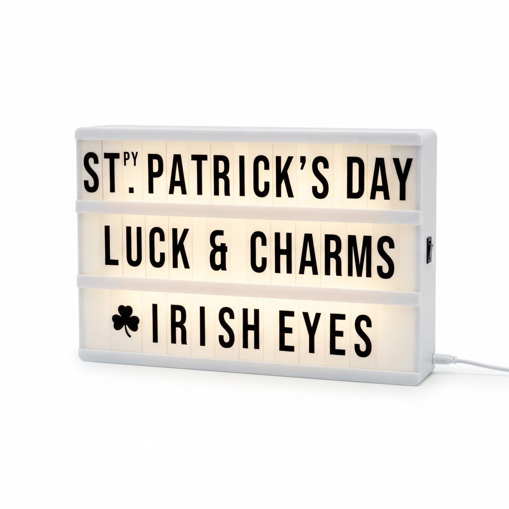 LED message light box sign