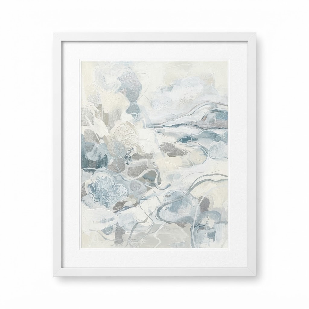 Winter Abstract Framed Wall Art