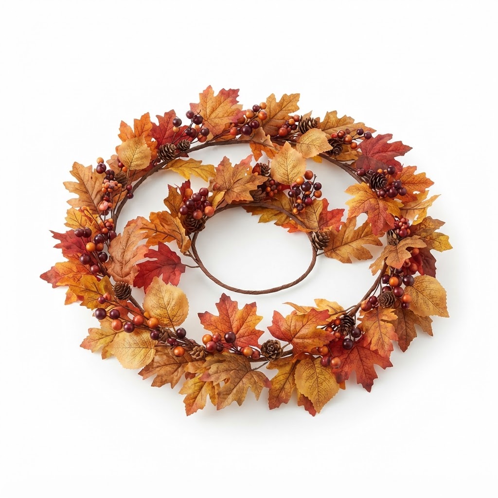 Autumn Leaf and Berry Garland