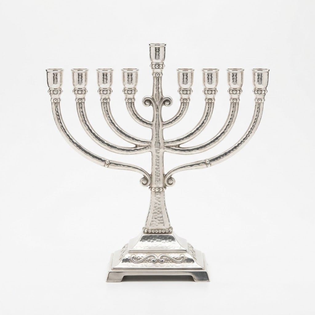 Silver Plated Hanukkah Menorah