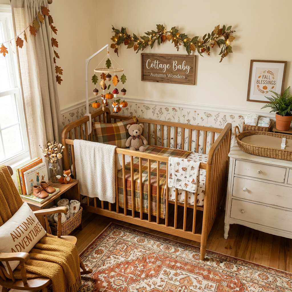 Cottagecore Fall Baby Boy Nursery — Room Recipe