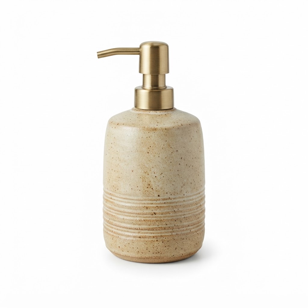 Artisan Stoneware Soap Dispenser