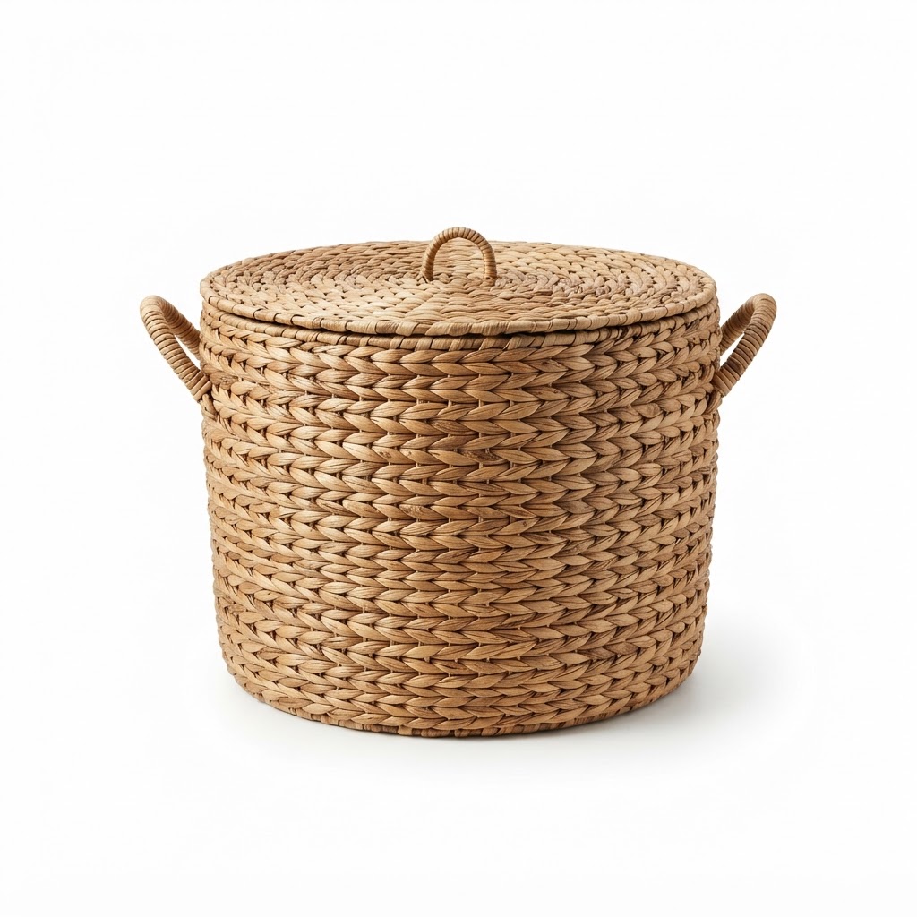 Woven Rattan Basket Storage