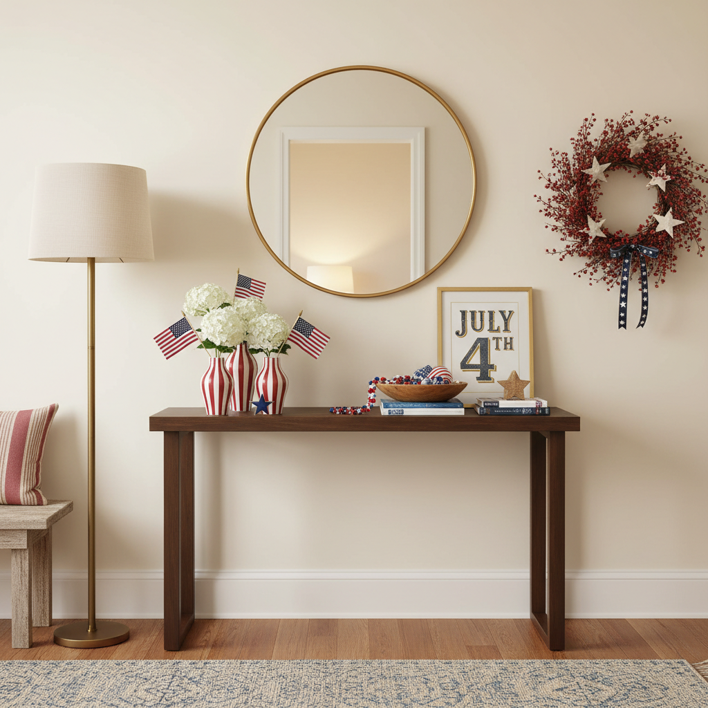 Minimalist Independence Day (4th of July) Entryway