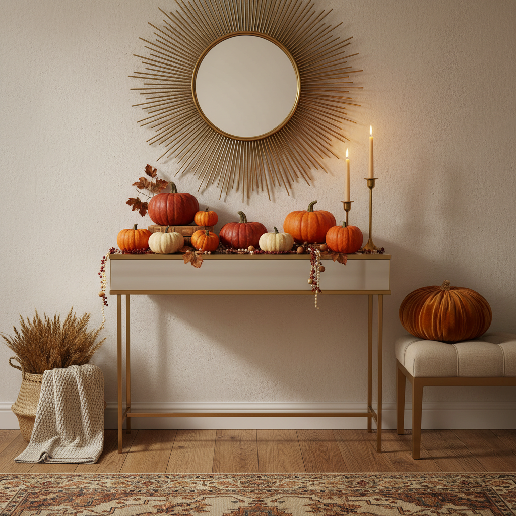 Glam Thanksgiving Entryway