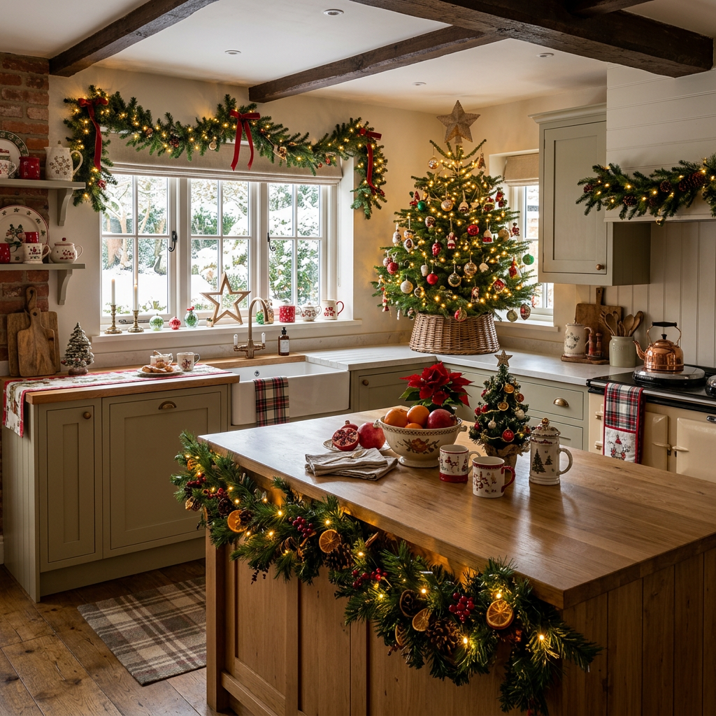 Cottagecore Christmas Kitchen