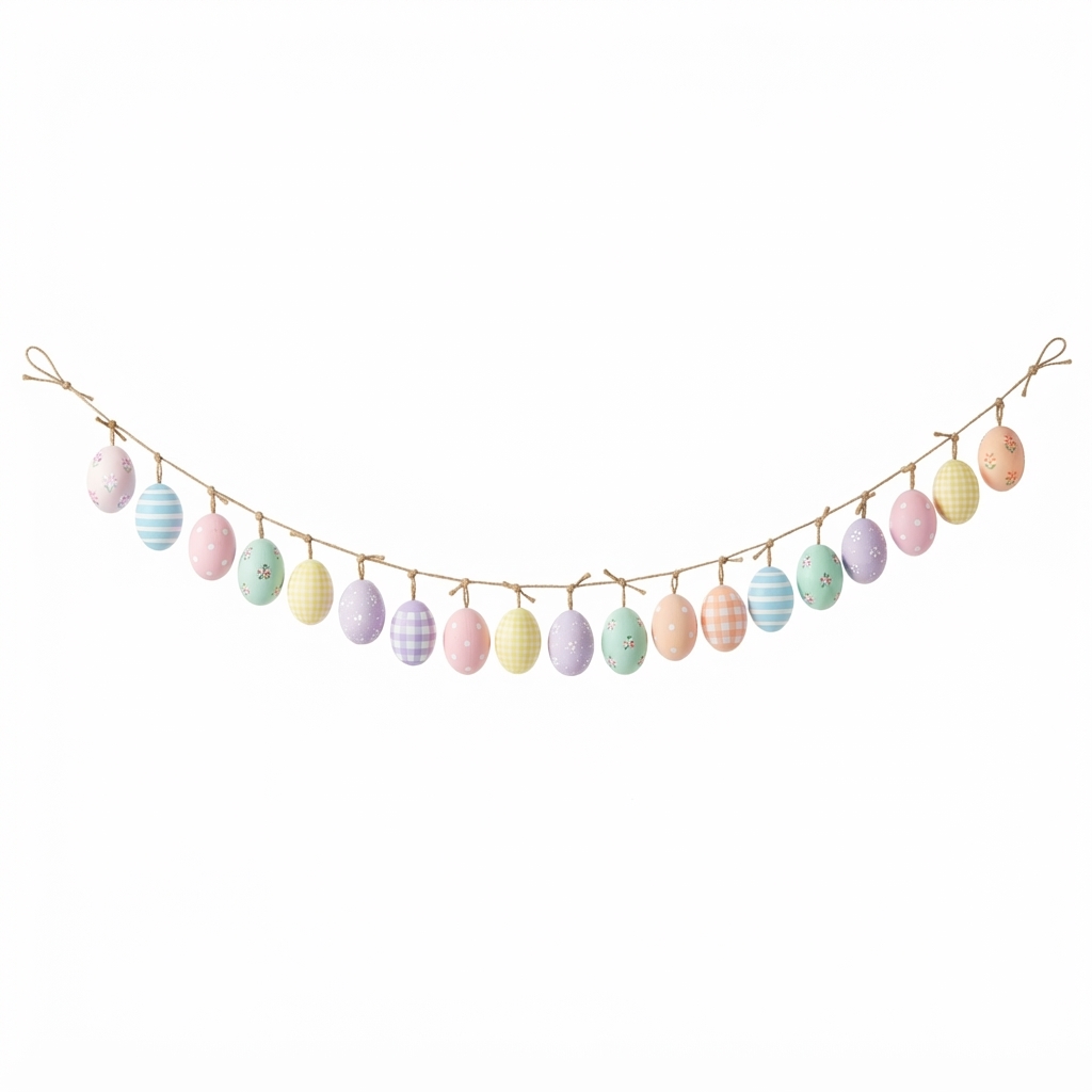 Pastel Decorative Egg Garland