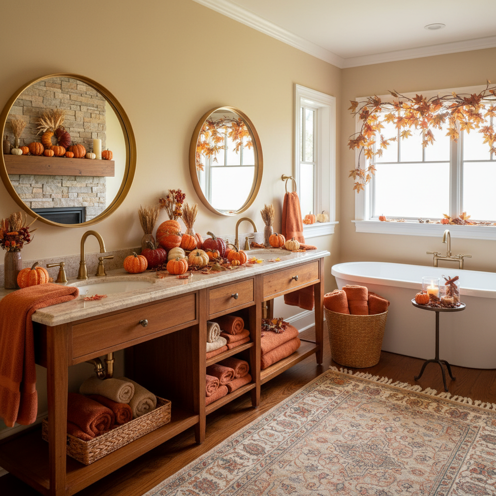 Traditional Thanksgiving Master Bathroom