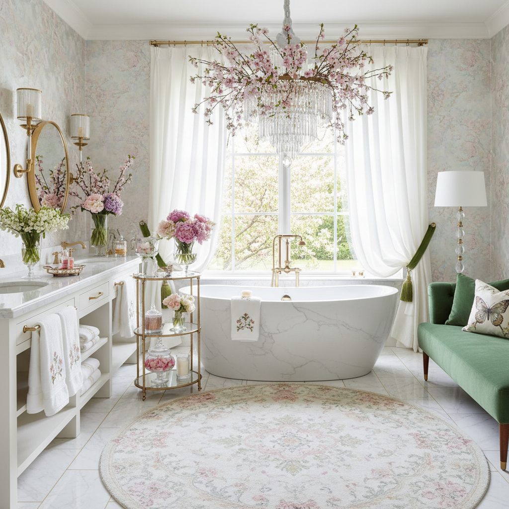 Glam Spring Master Bathroom