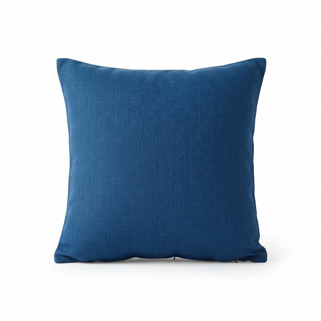 Blue Accent Throw Pillow