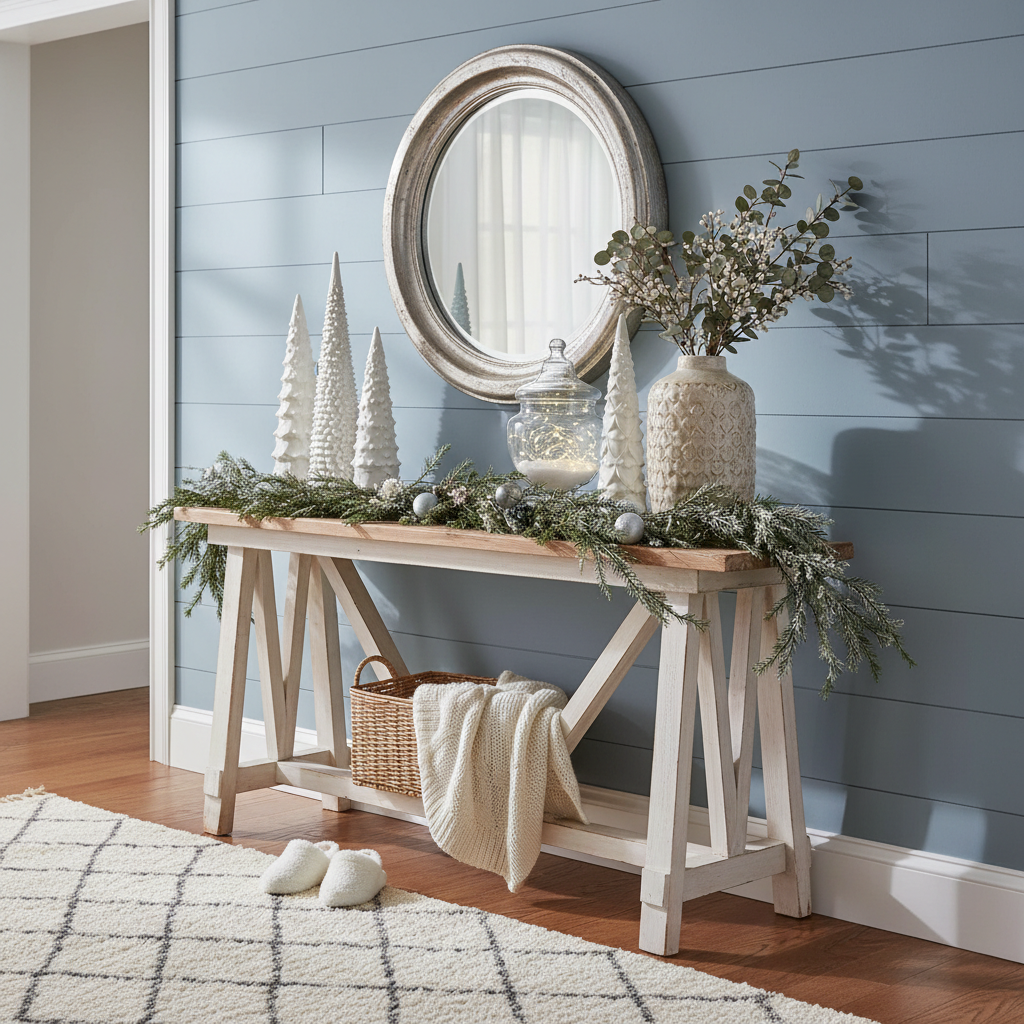 Country Winter Entryway