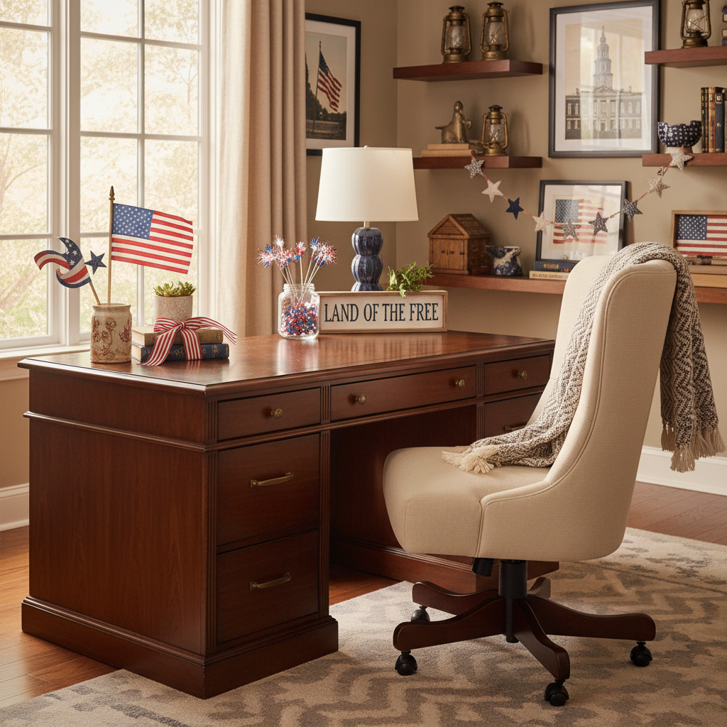 Traditional Independence Day (4th of July) Home Office