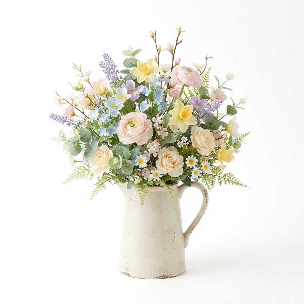 Pastel Floral Spring Arrangement