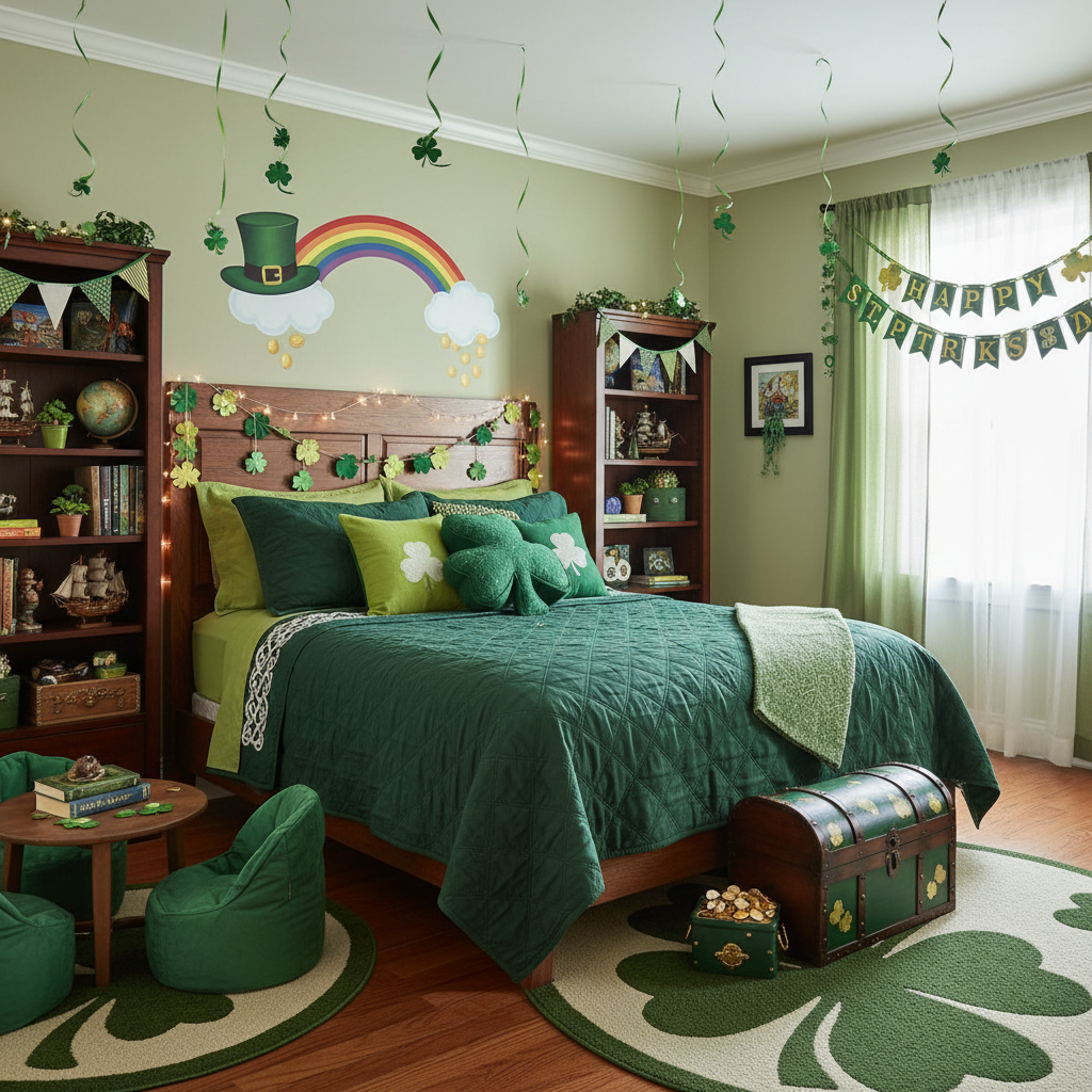 Transitional St. Patrick's Day Child Bedroom (Boy)