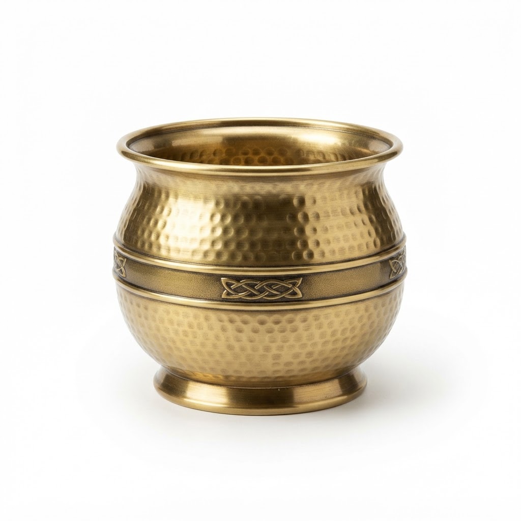 Gold Metal Pot for Coins