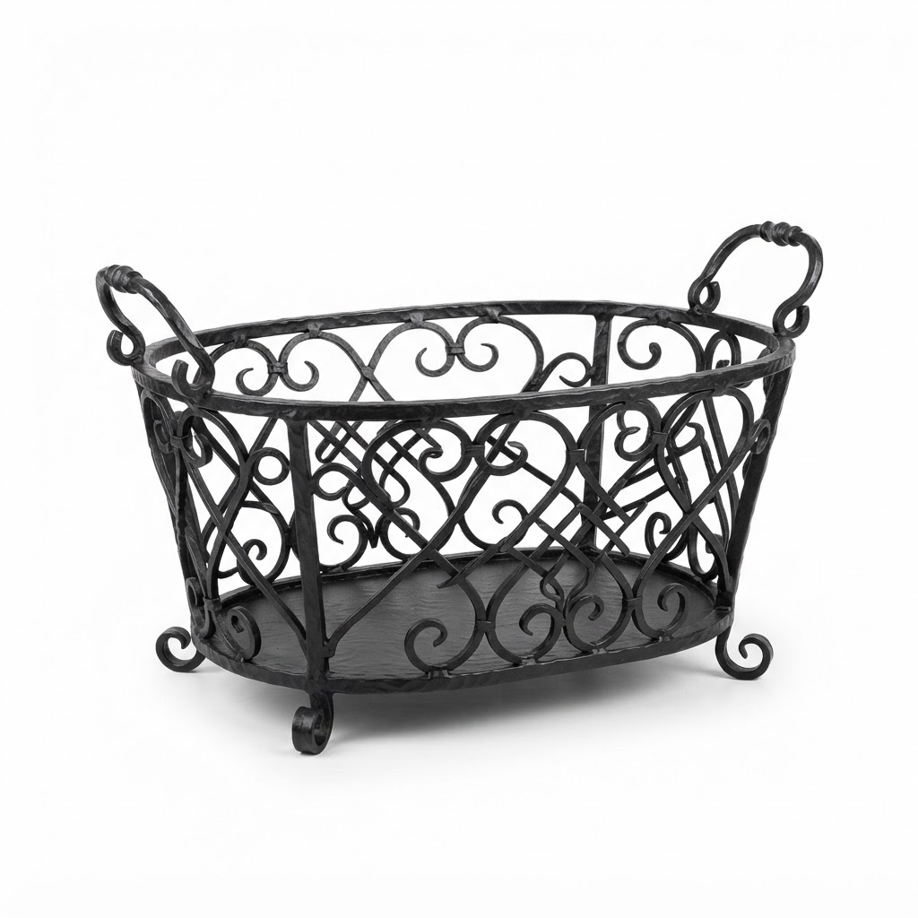 Wrought Iron Decorative Basket