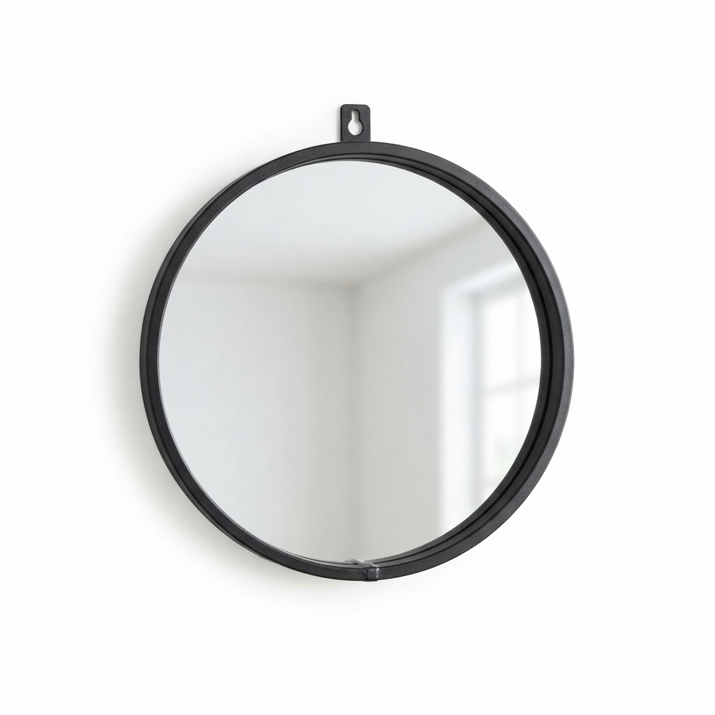 Black Metal Wall Mirror