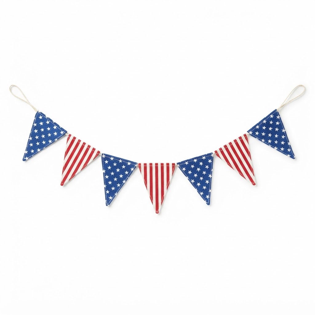 Patriotic Bunting Garland