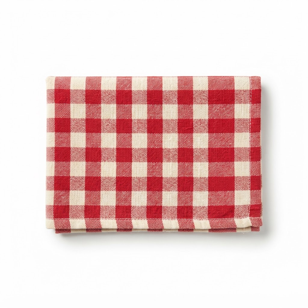 Checked Cotton Kitchen Tea Towel